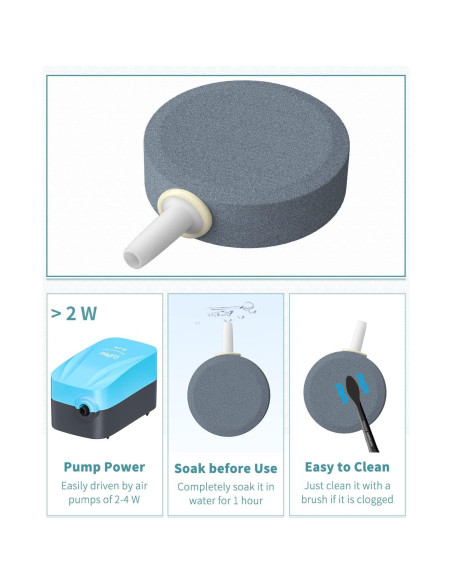 Disco de aire Pawfly para acuario 4 unidades 3.81 cm