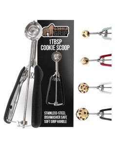 Cucharón de Acero Inoxidable Gorilla Grip 1 Cucharada Negro