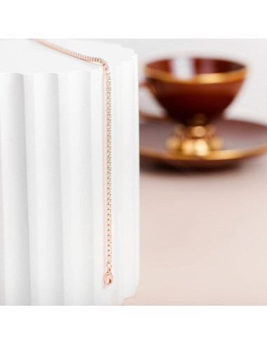 Pulsera de Tobillo de Oro de 14K PAVOI para Mujeres