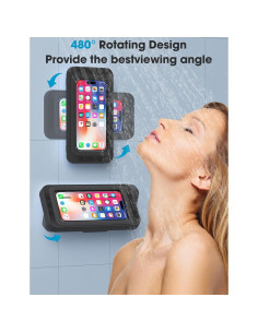 Soporte para Teléfono de Ducha KUNSLUCK Impermeable 4-7" 2