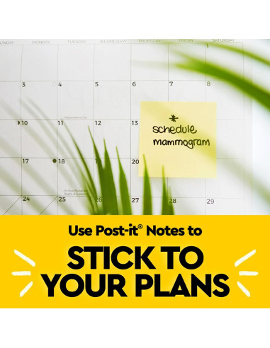 Notas Adhesivas Post-it Amarillo Canario 3x3" 12 Blocs