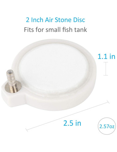 Difusor de burbujas de aire Pawfly 5.08 cm para acuario