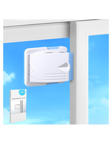 Cerradura de Puerta Deslizante STERGDE 2 Unidades Azul