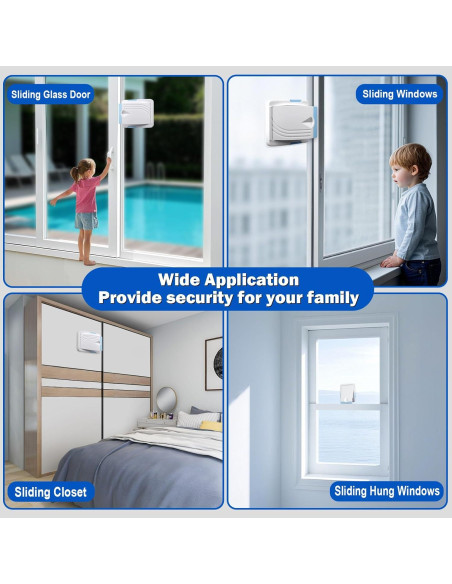 Cerradura de Puerta Deslizante STERGDE 2 Unidades Azul