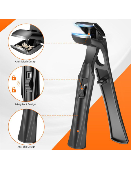 Cortauñas Ergonómico DRMODE con Cabeza Angulada para Uñas Gruesas