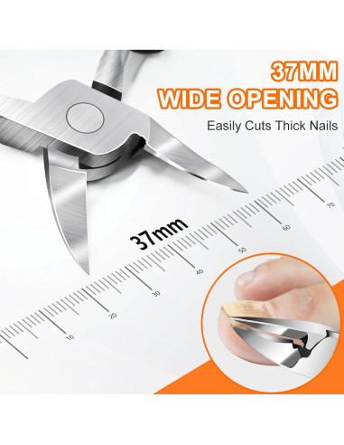 Cortauñas Ergonómico DRMODE con Cabeza Angulada para Uñas Gruesas