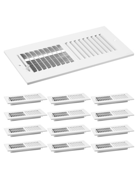 Cubierta de Ventilación Zonon 12 Pcs 25.4x10.16 cm Blanca