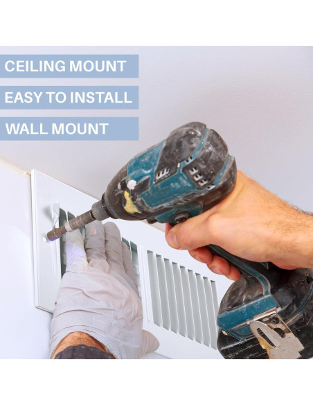 Cubierta de Ventilación Zonon 12 Pcs 25.4x10.16 cm Blanca