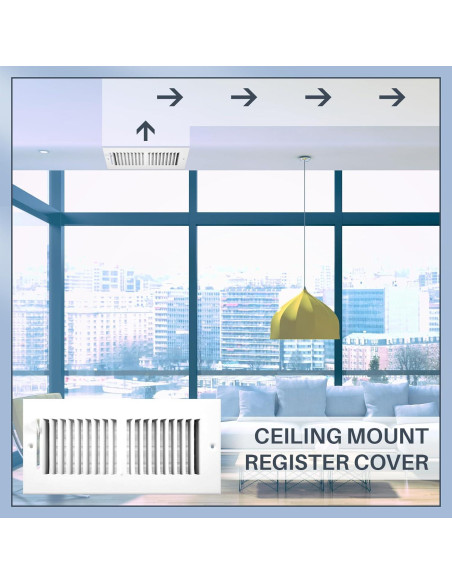 Cubierta de Ventilación Zonon 12 Pcs 25.4x10.16 cm Blanca