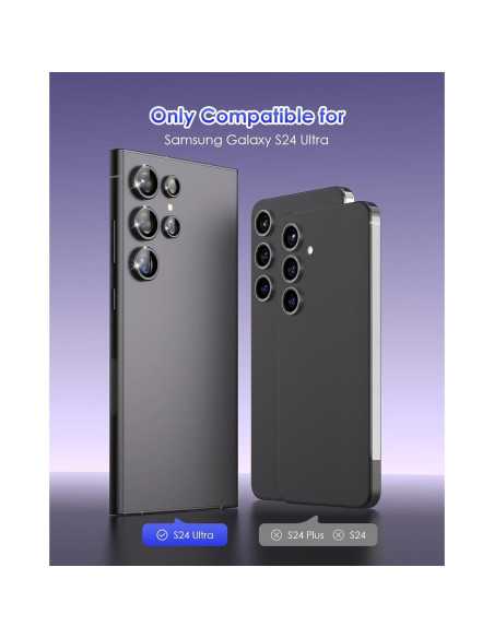 Protector de Lente de Cámara Kanosan para Galaxy S24 Ultra 9H