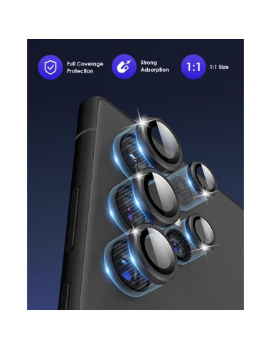 Protector de Lente de Cámara Kanosan para Galaxy S24 Ultra 9H