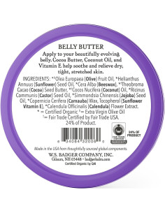 Mantequilla de Vientre Badger 56.7g - Crema Orgánica para Estrías 2