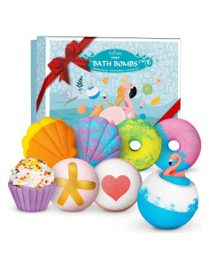 Bombas de Baño Aofmee - 8 Fragancias Naturales Hidratantes