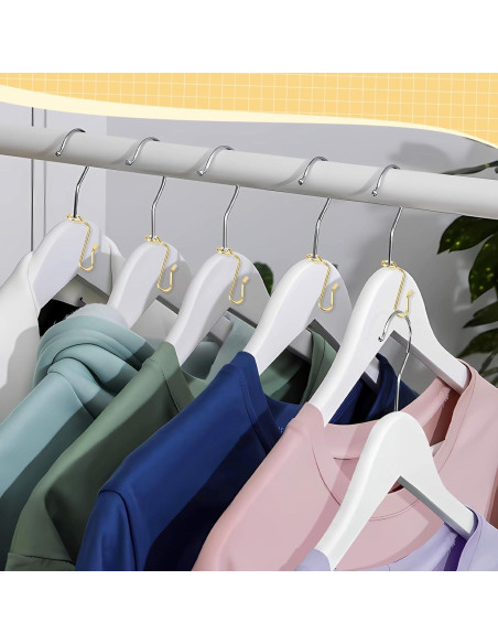 50 Ganchos Conector de Percha Sankoly Oro 8.7 mm Metal