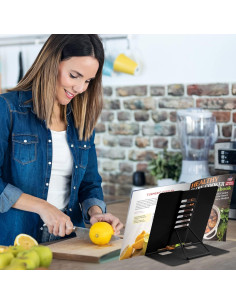 Soporte de Libro Ajustable Honagu para Escritorio Negro 2