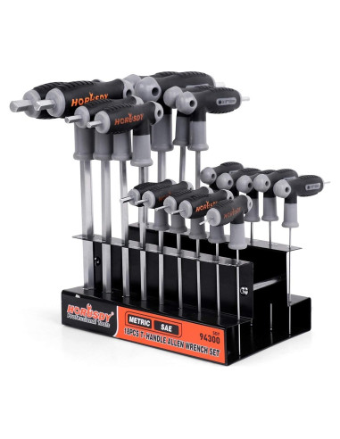 Juego de llaves hexagonales T HORUSDY 18 piezas métrico y SAE