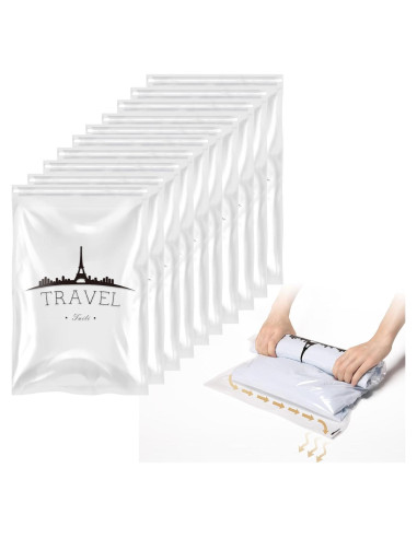 Bolsas de Compresión TAILI 10 Piezas 60x40 cm para Viaje