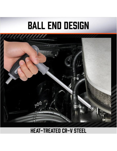 Juego de llaves hexagonales T HORUSDY 18 piezas métrico y SAE