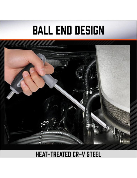 Juego de llaves hexagonales T HORUSDY 18 piezas métrico y SAE