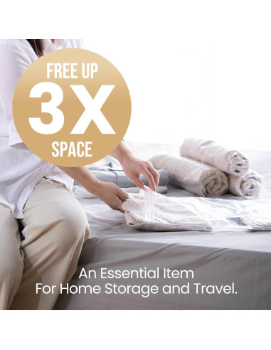 Bolsas de Compresión TAILI 10 Piezas 60x40 cm para Viaje