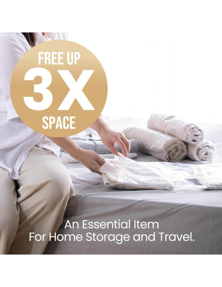 Bolsas de Compresión TAILI 10 Piezas 60x40 cm para Viaje