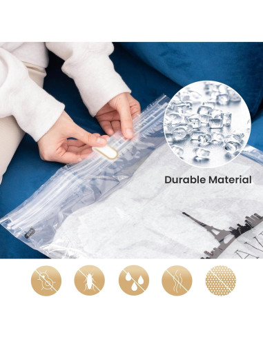 Bolsas de Compresión TAILI 10 Piezas 60x40 cm para Viaje