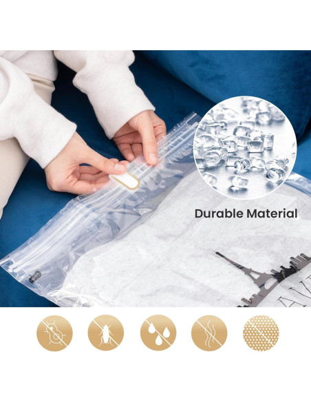 Bolsas de Compresión TAILI 10 Piezas 60x40 cm para Viaje