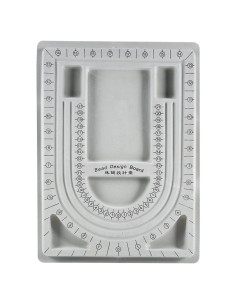 Tablero de Perlas H&W Gris 32.7x24 cm para Joyería DIY