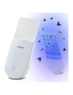 Trampa de Moscas Interior TOADWILL con Luz UV y 5 Recargas