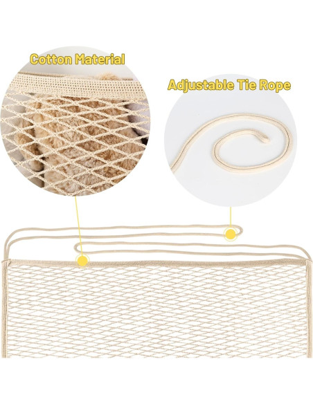 Red de Almacenamiento de Peluches Ofiray-home Beige 81cm Red de Almacenamiento de Peluches Ofiray-home Beige 81cm