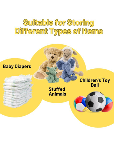 Red de Almacenamiento de Peluches Ofiray-home Beige 81cm