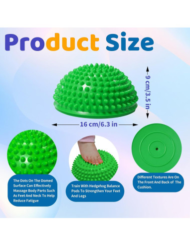 Juego de Cojines Inestables Biguphate - 4 Pods y Disco de Equilibrio