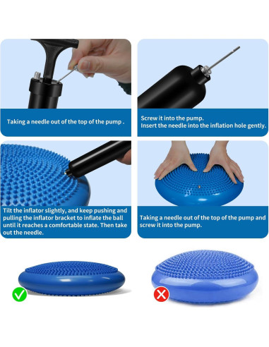 Juego de Cojines Inestables Biguphate - 4 Pods y Disco de Equilibrio