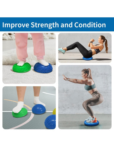 Juego de Cojines Inestables Biguphate - 4 Pods y Disco de Equilibrio