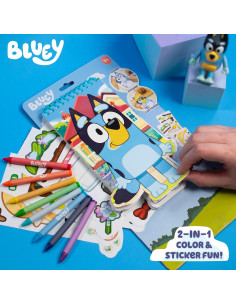 Libro de Actividades con Stickers Bluey - 40 Stickers y Crayones 2