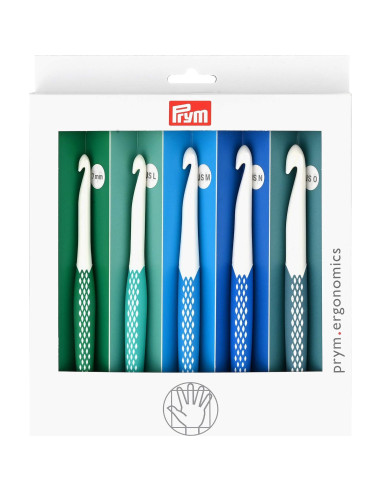 Juego de Ganchillos Ergonómicos Prym 10 Piezas 3.5mm a 12mm
