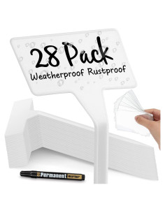 28 Etiquetas de Planta T-Forma GUFJUCH Impermeables 30 cm