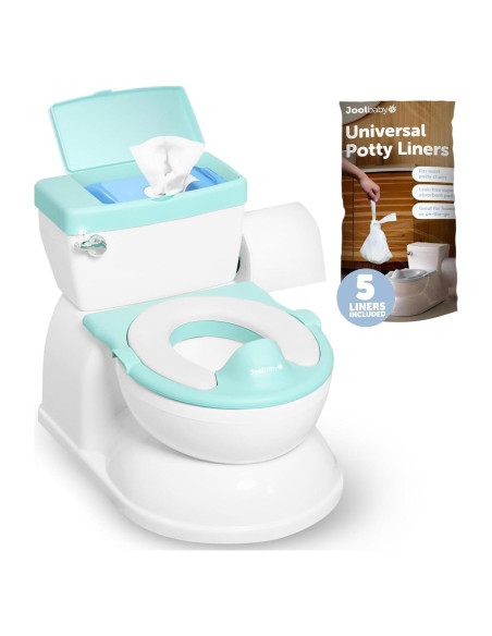 Orinal Realista 2-en-1 Jool Baby Aqua con Sonidos y Forros Orinal Realista 2-en-1 Jool Baby Aqua con Sonidos y Forros