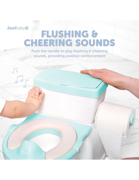 Orinal Realista 2-en-1 Jool Baby Aqua con Sonidos y Forros Orinal Realista 2-en-1 Jool Baby Aqua con Sonidos y Forros