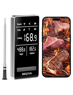 Termómetro de Carne Inalámbrico WiFi BBQOVN 7 Sensores NIST