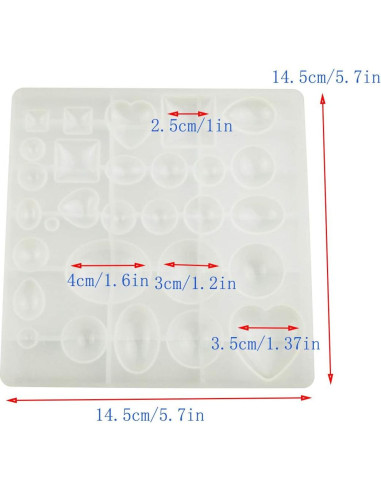 Molde de Silicona para Joyería Yuntop - Pequeño, Reutilizable