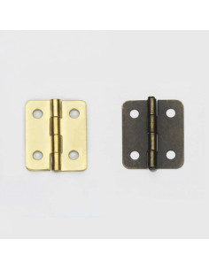 Bisagras Miniatura Healifty 20pcs Bronce 1.78x1.57cm DIY 2