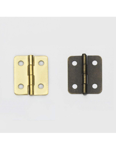 Bisagras Miniatura Healifty 20pcs Bronce 1.78x1.57cm DIY
