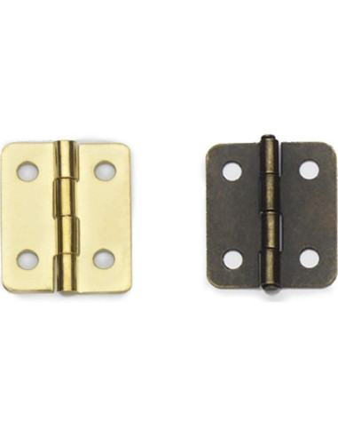 Bisagras Miniatura Healifty 20pcs Bronce 1.78x1.57cm DIY