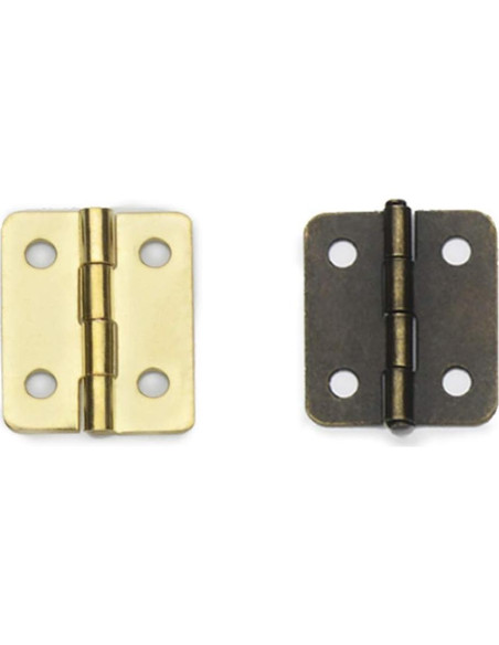Bisagras Miniatura Healifty 20pcs Bronce 1.78x1.57cm DIY