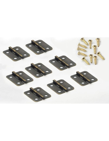 Bisagras Miniatura Healifty 20pcs Bronce 1.78x1.57cm DIY