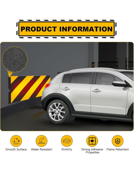 Protector de Pared de Garaje DGSL 2 Piezas Esquinas Espuma Protector de Pared de Garaje DGSL 2 Piezas Esquinas Espuma