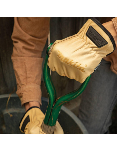 Guantes de Conductor de Cuero Genuino Makita T-04204 XL