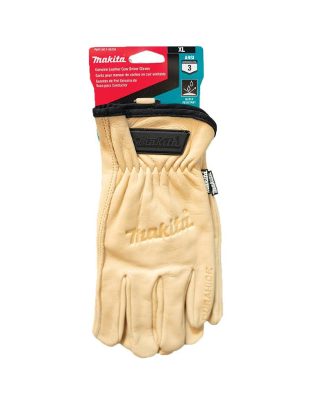 Guantes de Conductor de Cuero Genuino Makita T-04204 XL