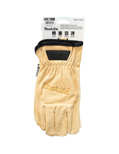 Guantes de Conductor de Cuero Genuino Makita T-04204 XL
